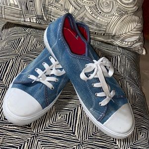 Denim converse like sneakers